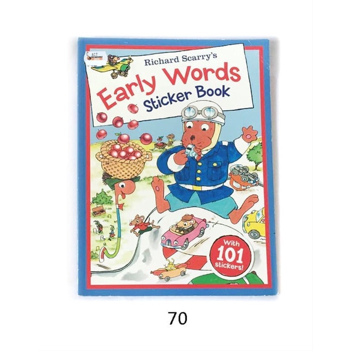Early Words Stickers Book. Richard Scarry. over 101 stiker. Pres