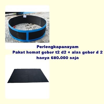 PERLENGKAPAN AYAM - Paket Hemat Geber tebal 2 cm Diameter 2 m Dan Alas Geber Diameter 2x2 m