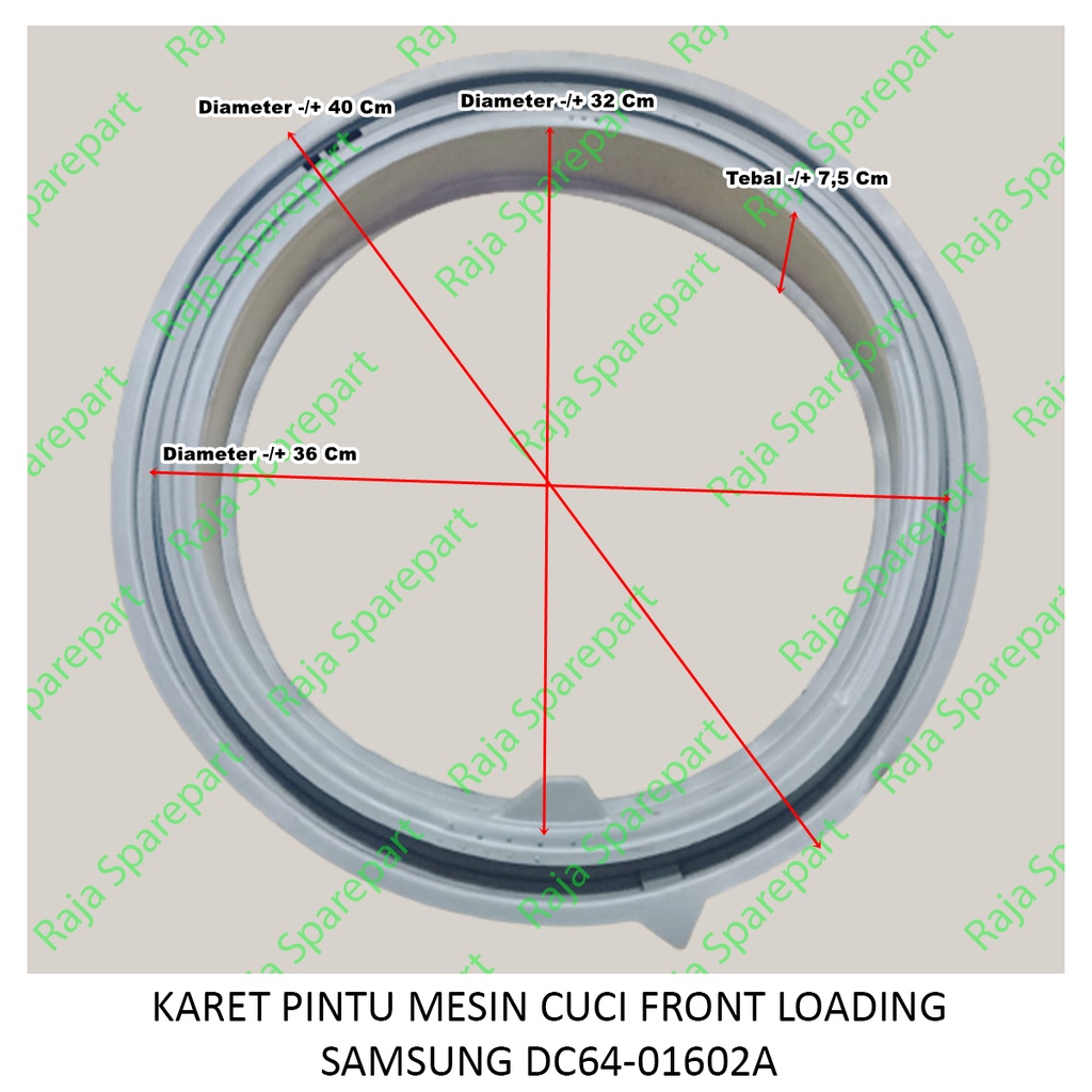 KARET PINTU MESIN CUCI FRONT LOADING SAMSUNG DC64-01602A