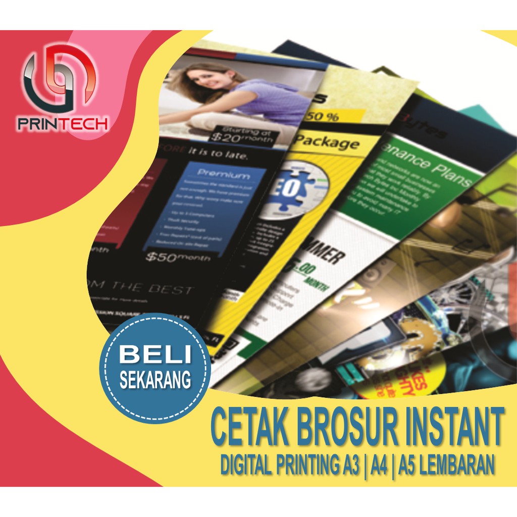 Jual Brosur Instant Digital Printing A3 A4 A5 Lembaran / Cetak Brosur ...