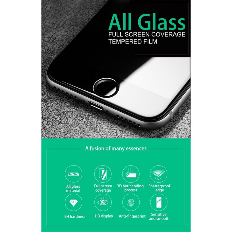 Tempered Glass Full Lem Iphone 6 6s 6+ 6s+ 7 7+ 8 8+