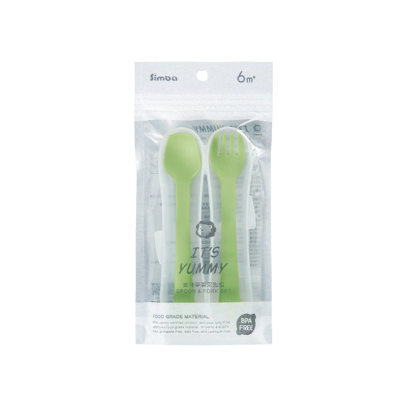 Simba Learning Spoon &amp; Fork / Sendok &amp; garpu makan bayi