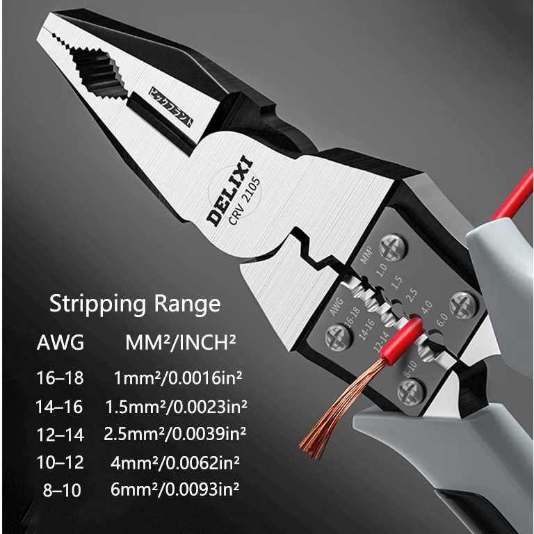 Tang Crimping Pemotong Kawat Kabel CRV Multifungsi Wire Cutter 9 inch