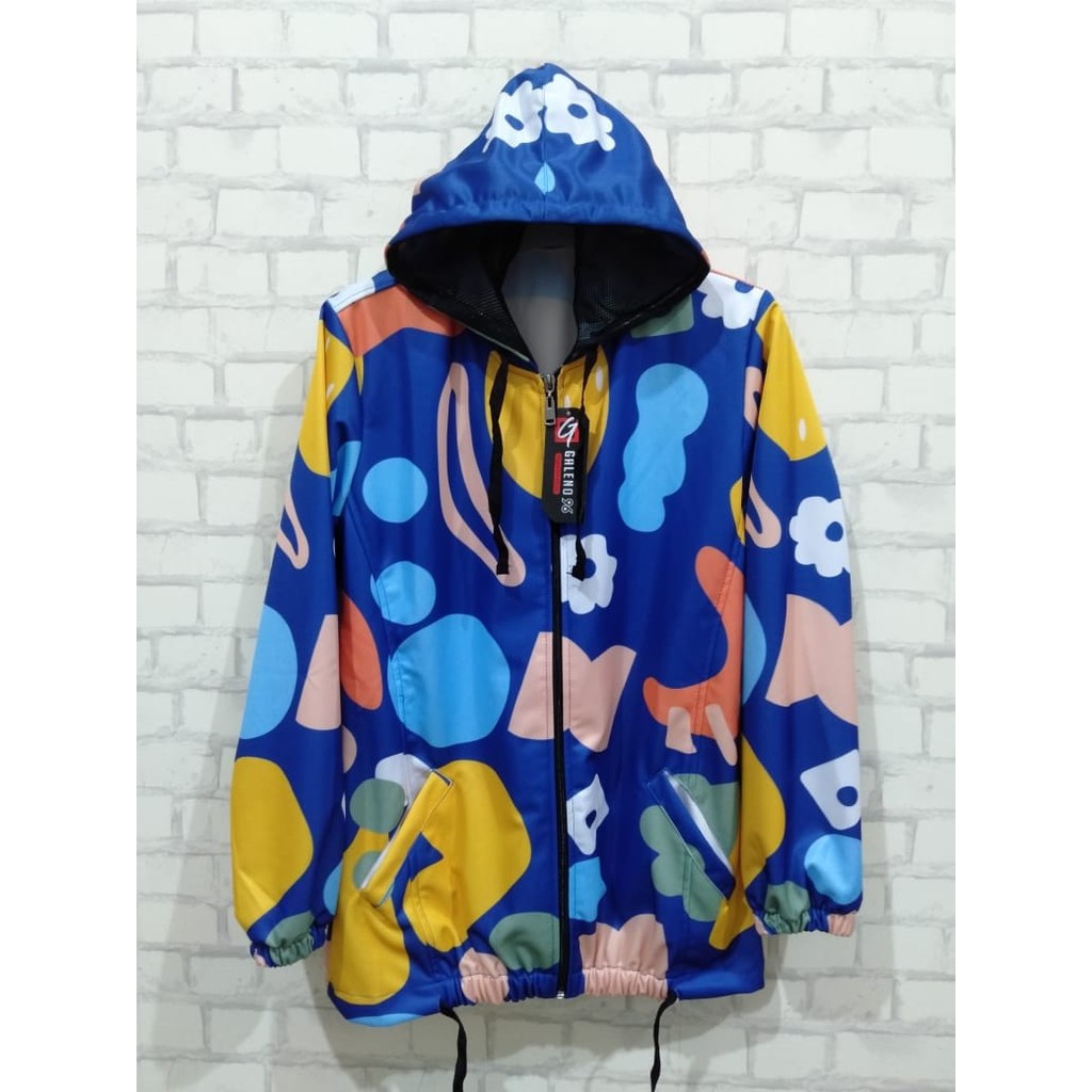 JAKET SEPEDA WANITA / JAKET PRINTING BAHAN LOTTO ELPANA