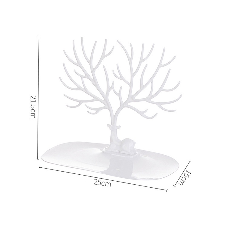 Display Perhiasan Tray Tempat Perhiasan Emas Tanduk Rusa Tempat Gantungan Perhiasan Kunci Rumah Pernak Pernik Deer Jewelry Display Tray Stand Premium