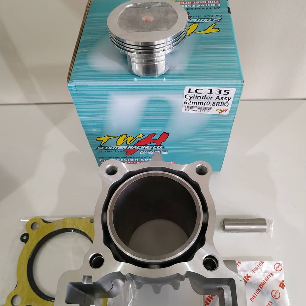 READY BLOK BLOCK TWH RACING JUPITER MX MX KING MX NEW 62 MM SET PISTON ORIGINAL