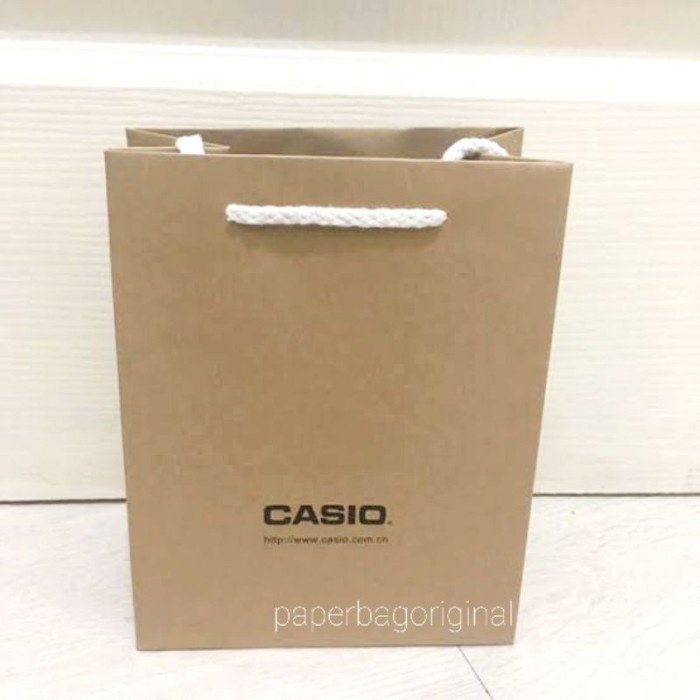 

(TERLARIS) KANTONG CASIO Paperbag Original Paper bag