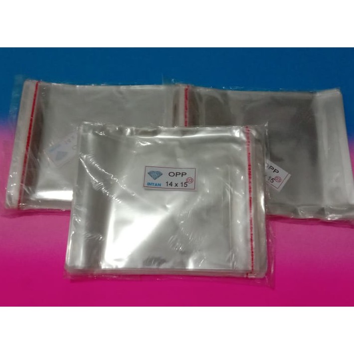 SANGAT MURAH!!! Plastik OPP 14x15 cm Seal/Lem per 10 pack