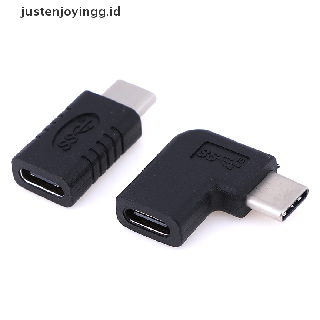 // justenjoyingg.id // Right angle usb 3.1 type c to type c male female usb-c converter adapter ~