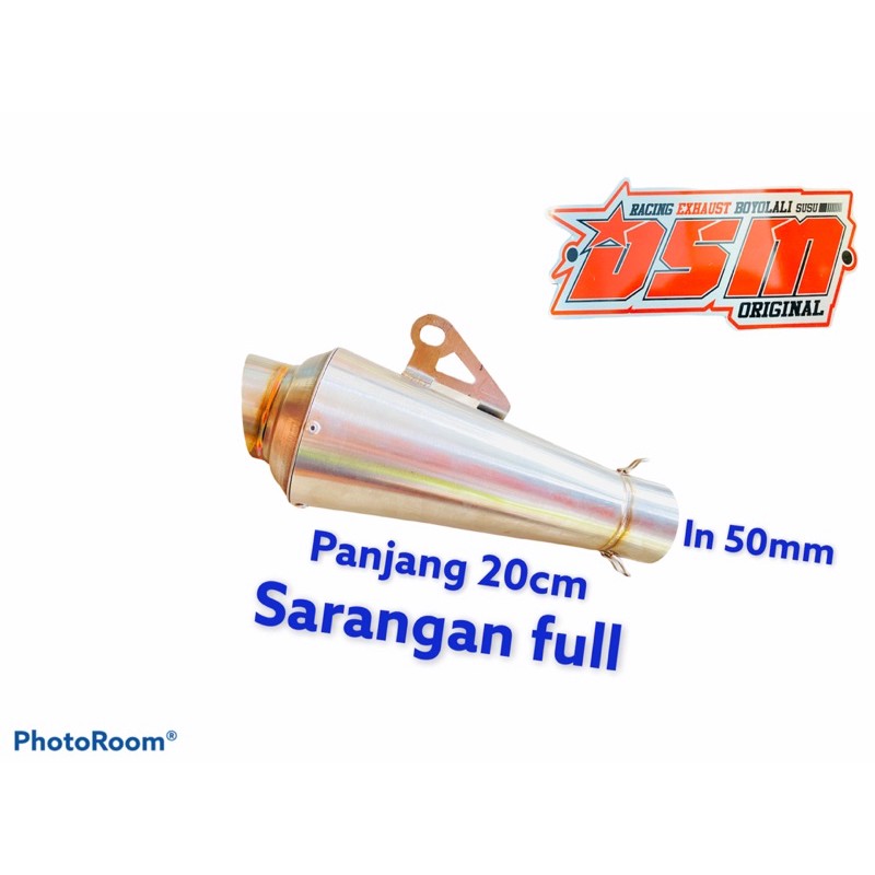 KNALPOT POLOS bukan Fantera cts dsm PANJNG 20CM FULL SARANGAN