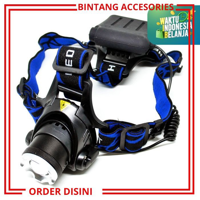 W339 SENTER KEPALA LED HEADLAMP LAMPU SENTER BATRE SENTER SENTER BERBURU SENTER CAMPING