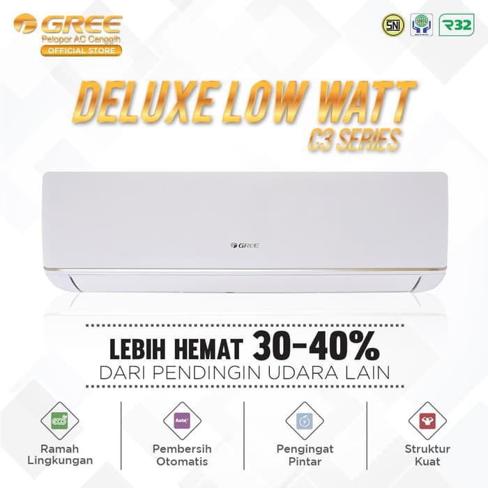 Ac Split Gree C3 Low Watt Series White 0 5 Pk Indonesia