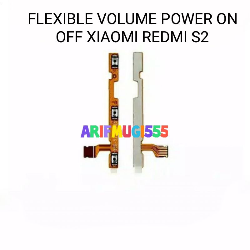 FLEXIBLE FLEXIBEL TOMBOL POWER ON OFF VOLUME XIAOMI REDMI S2 ORIGINAL