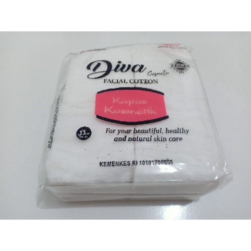 Kapas Putih Untuk Wajah Facial Cotton Cosmetic Merk Diva