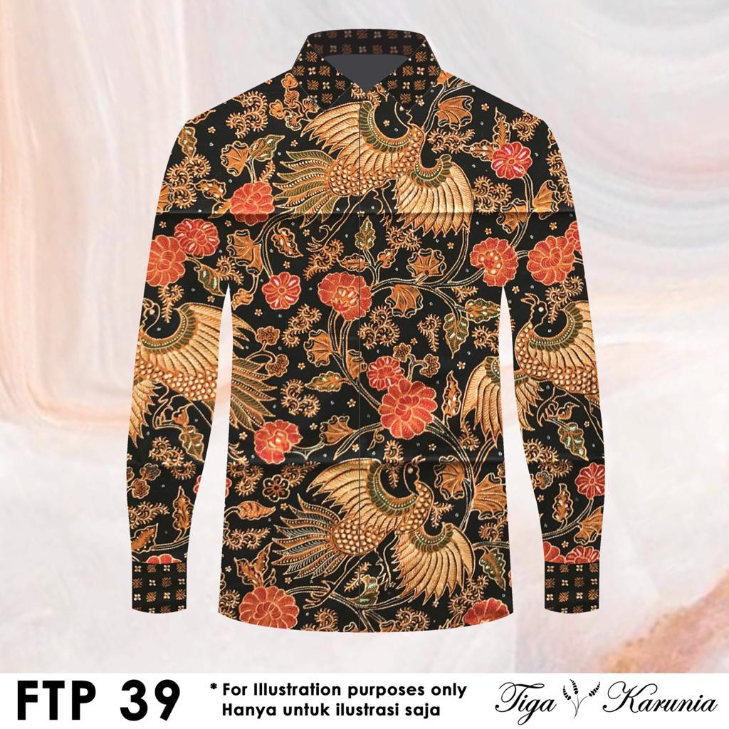 Kain Batik FULL TULIS POLA Asli Solo 100% Original Motif Burung Bahan Katun Primis FTP39