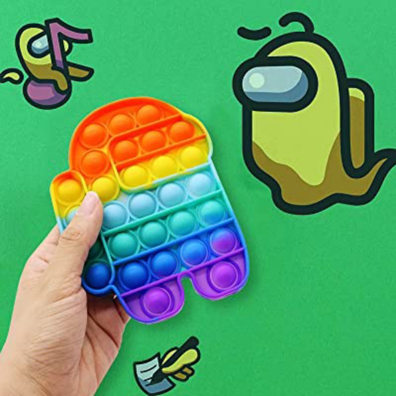 [Ready]1 mainan edukasi anak Indonesia murah pop it unicorn among us rainbow-1