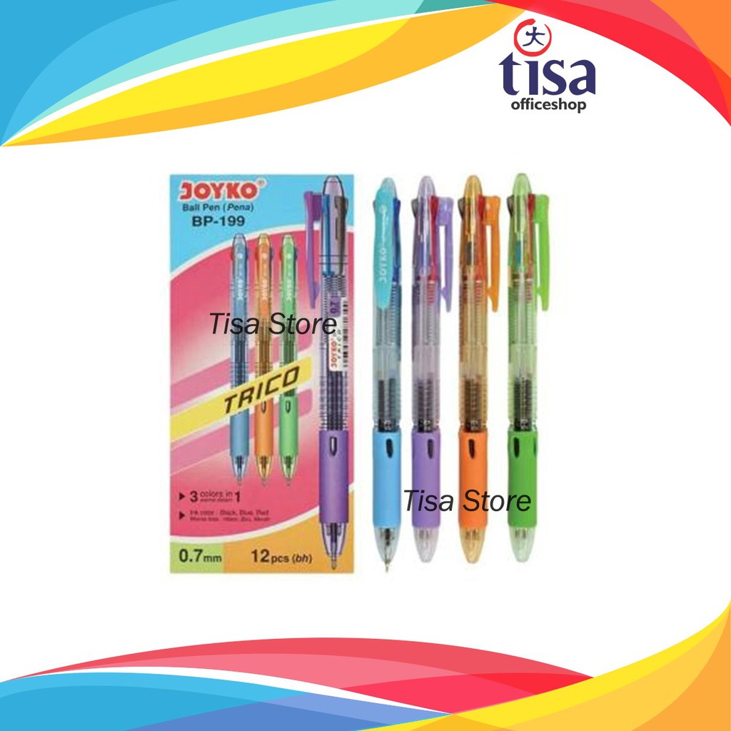 

BallPoint Pen Joyko Trico BP-199 (0,7 mm) 3 colors in 1