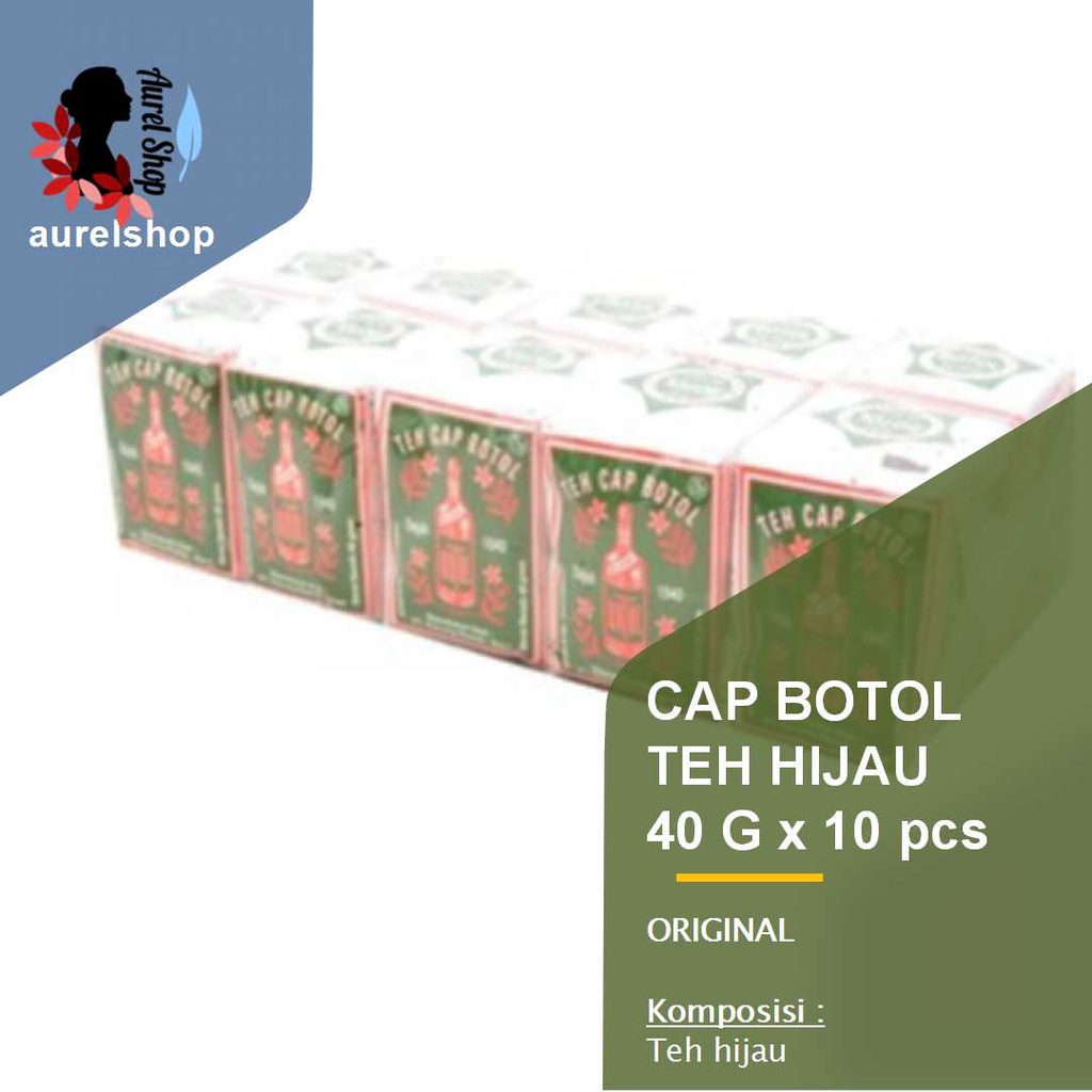 

CAP BOTOL Teh Melati Hijau kemasan 40g x 10 pcs