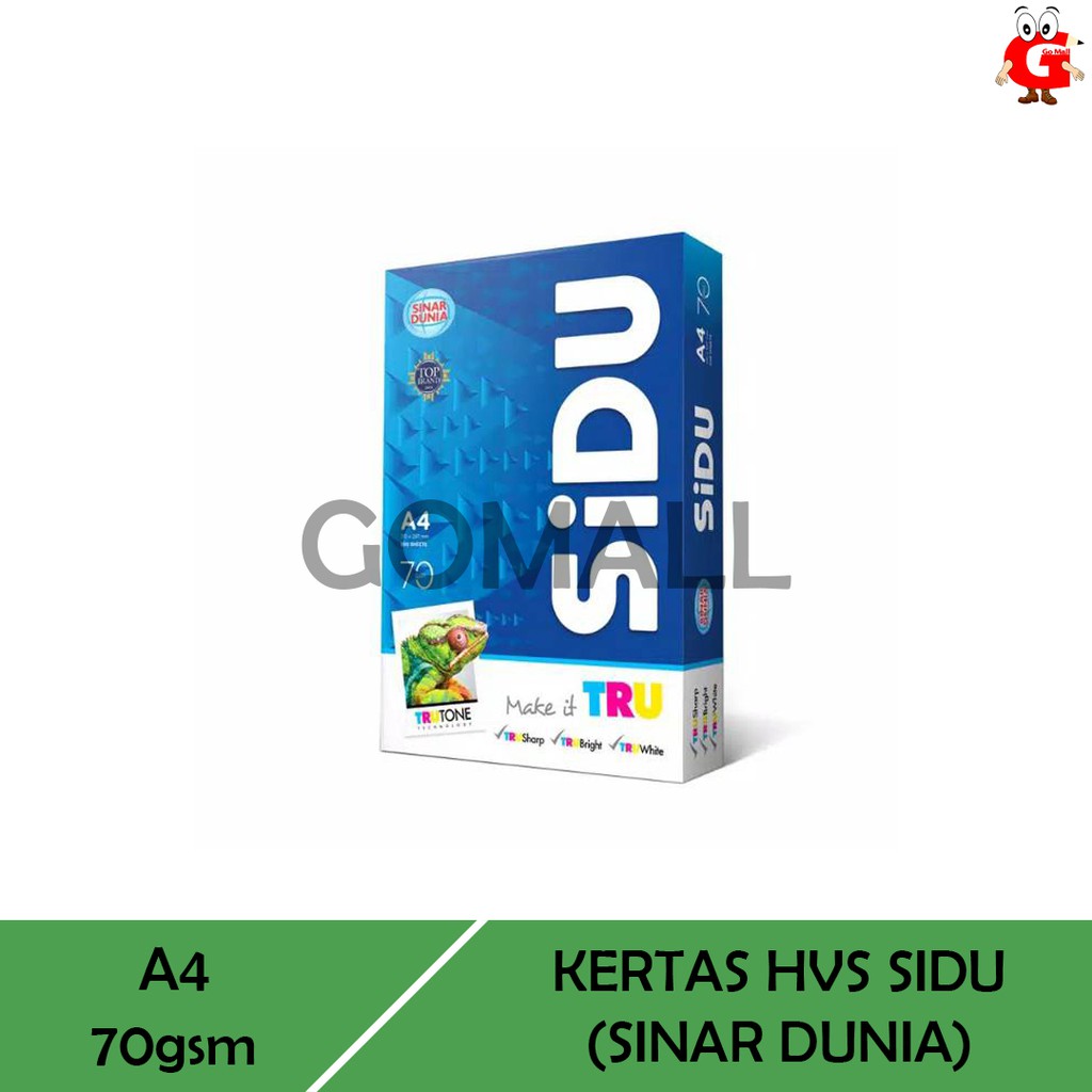 

SiDU Kertas HVS Fotocopy 70 GSM A4