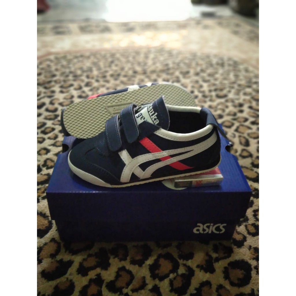 KidsShoes / Sepatu anak ASICS BIRU TUA LIST PUTIH / Sepatu anak sport / Sepatu sneakers