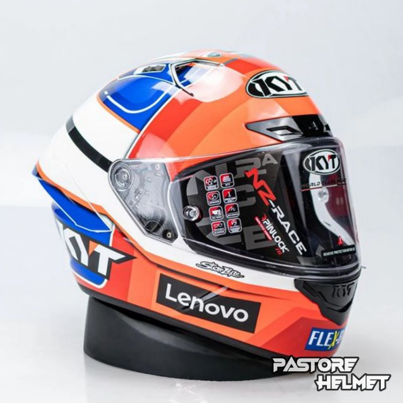 Helm KYT NZ Race Pirro Replica 2021 / NZ Race Pirro / Sudah Visor Dark Smoke / Produk Original KYT