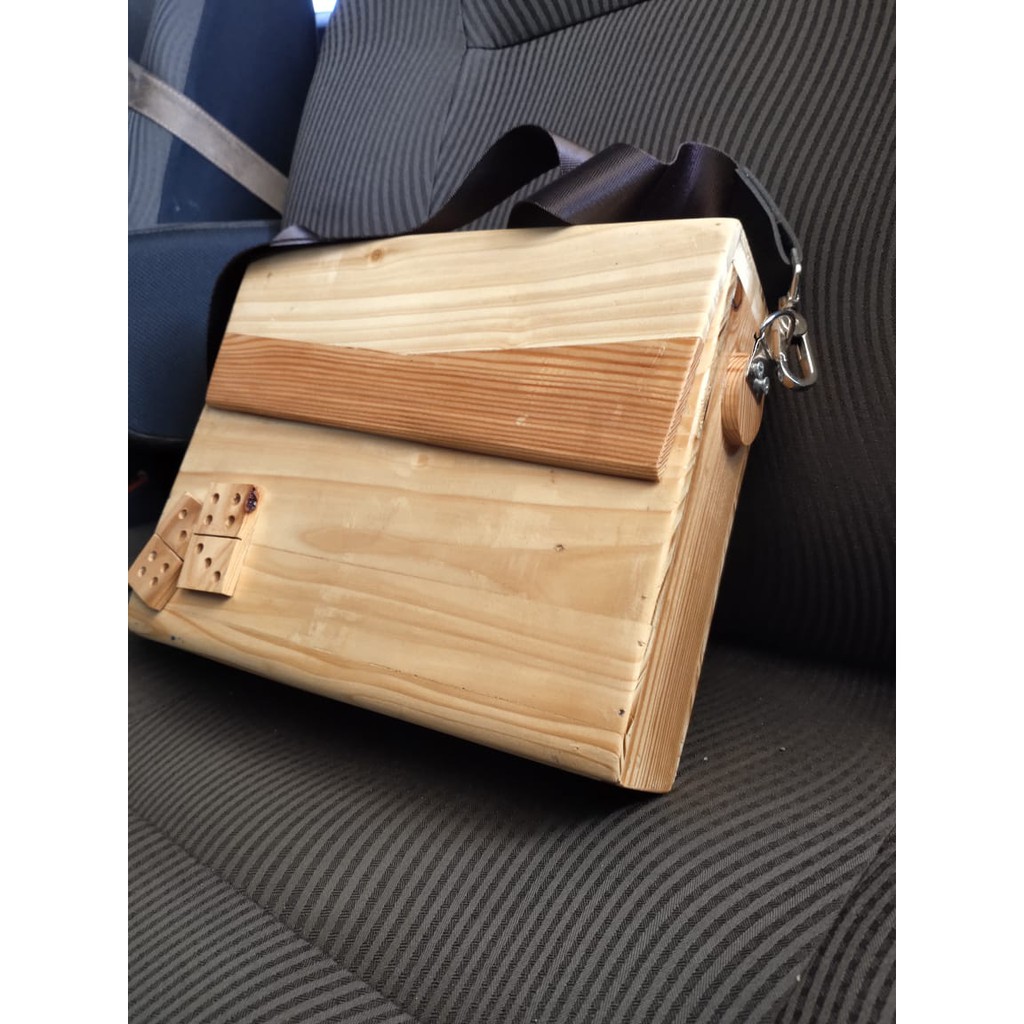 Hits,Tas Selempang pria kayu