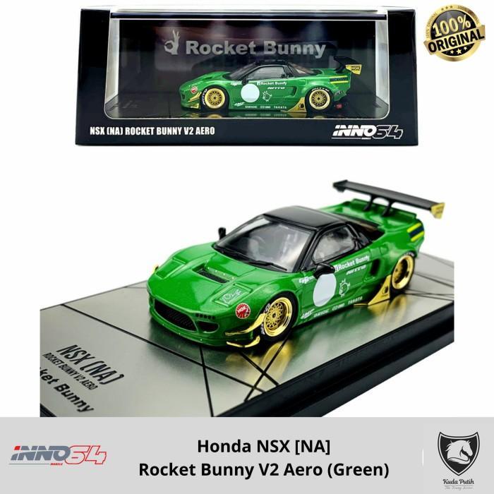 Inno 1/64 Honda Nsx [Na] Rocket Bunny V2 Aero Green Inno64 By Eastern