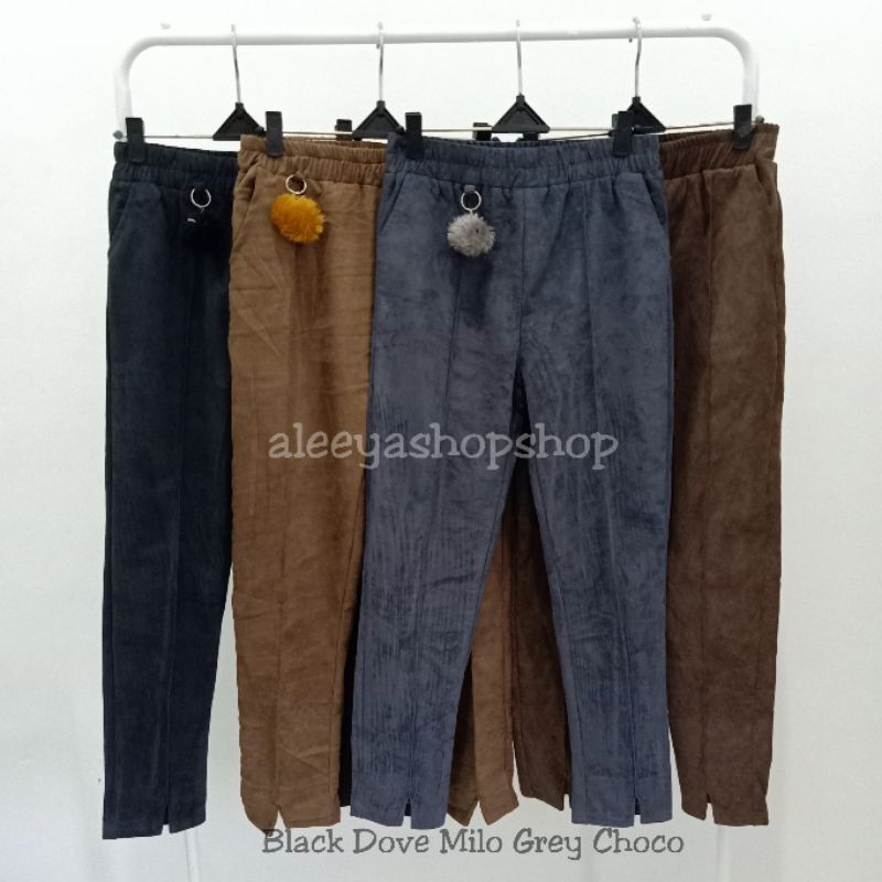 (PREMIUM) CELANA SUEDE TEBAL POM POM/ LUNY PANTS