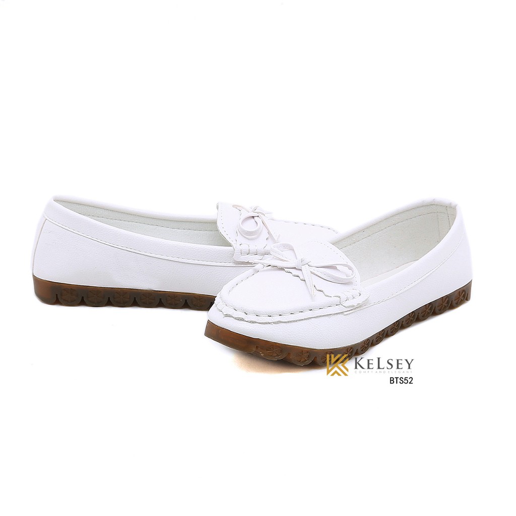 (GRATIS ALAS KAKI) Kelsey Sepatu Slip On / Sepatu Flat Shoes Wanita BTS52