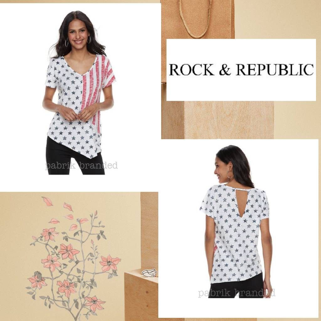 pabrik branded Rock&Rep*blic graphic tee baju atasan kaos wanita murah grosir ecer