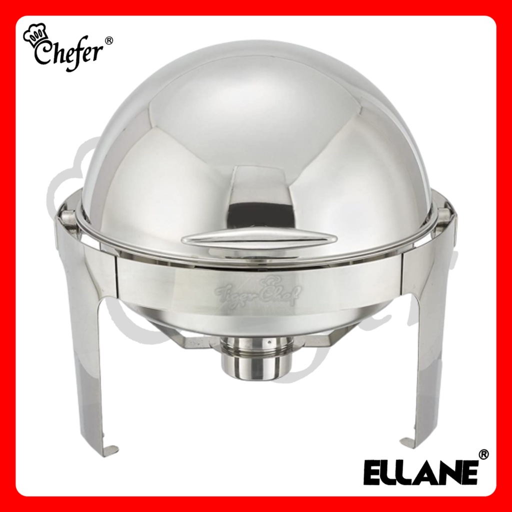 CHAFING DISH OVAL ROLL TOP 9 LITER CHEFER