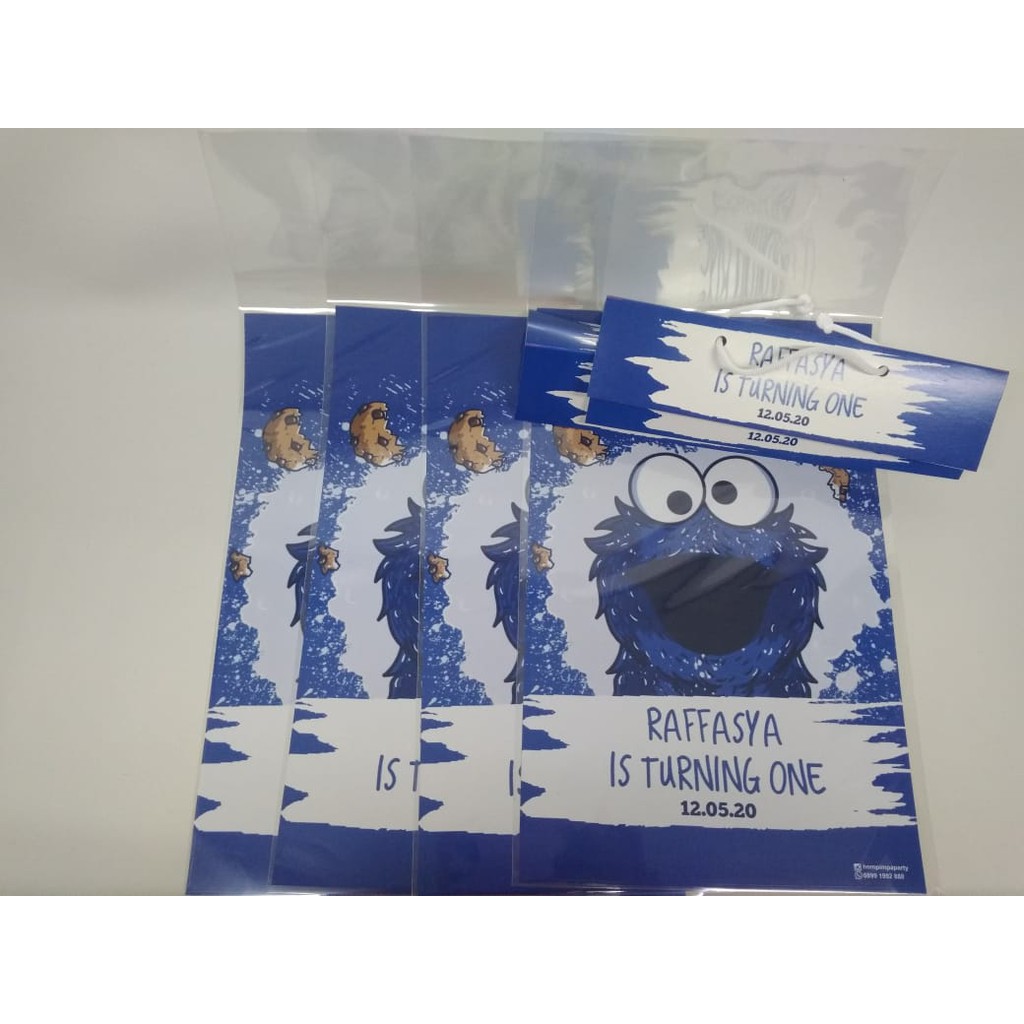 

Plastik Snack Karakter Cookies Monster / Bungkus SNack Karakter Cookies Monster