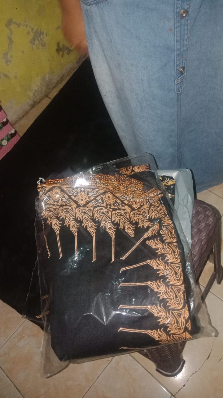 Couple Batik Asmara Linggar 7 Batik Couple Pekalongan Motif Modang Coklat Katun Premium Ori Bcp