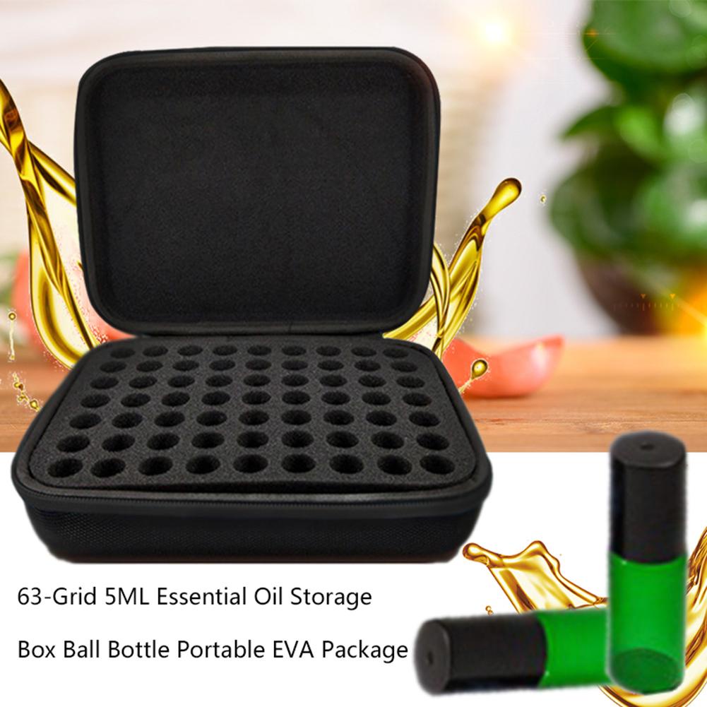 Hard Case Essential Oil 63 Slot Ukuran 15ml Storage Case Oil Organizer Case Minyak Essential Oil