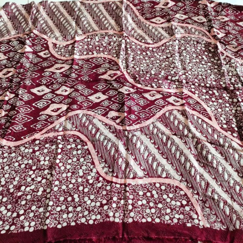 batik sutra Viscose pulauan khas Cirebon Trusmi semi sutra