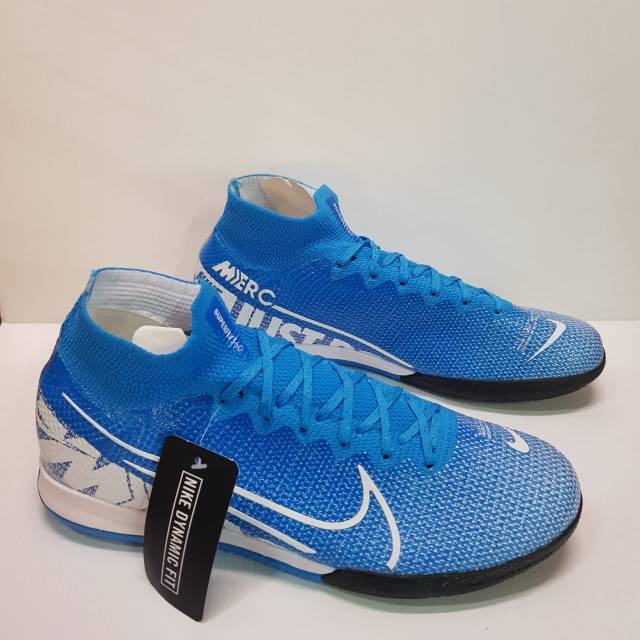 Sepatu Nike Futsal Mercurial Superfly Elite Blue White Premium High Quality