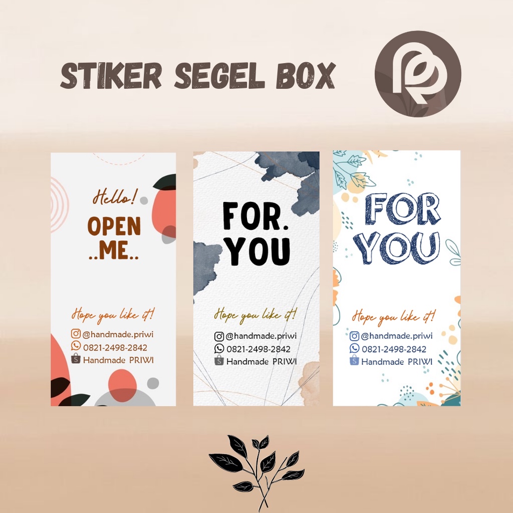 

STIKER SEGEL SEAL BOX MAKANAN HAMPERS CUSTOM MURAH