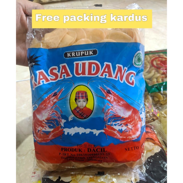 

KERUPUK RASA UDANG 500gram / KERUPUK DACIL / Kerupuk sari udang 500gram