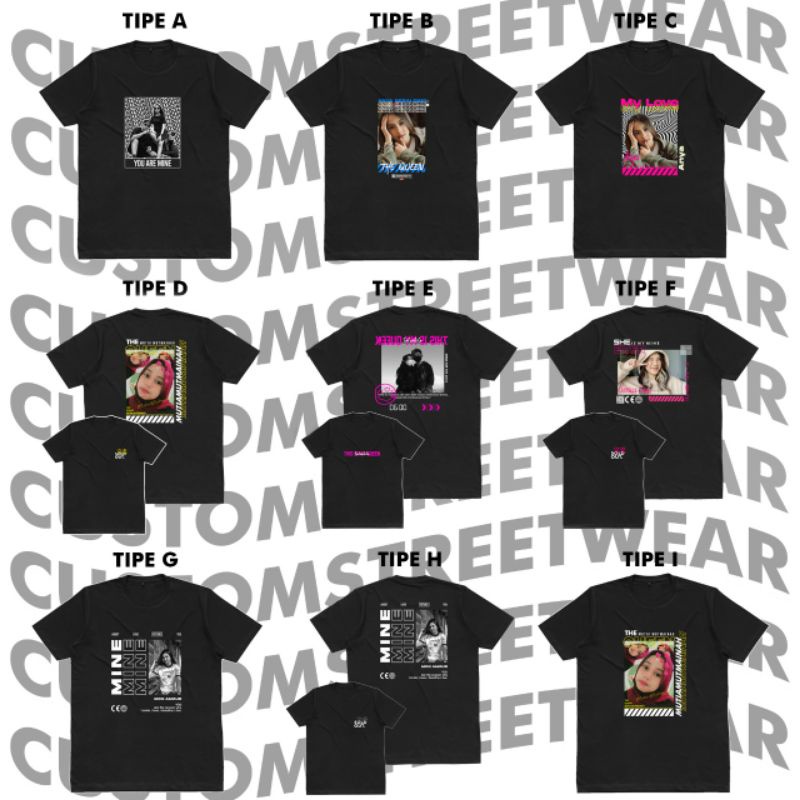 KAOS CUSTOM SABLON DEPAN/BELAKANG