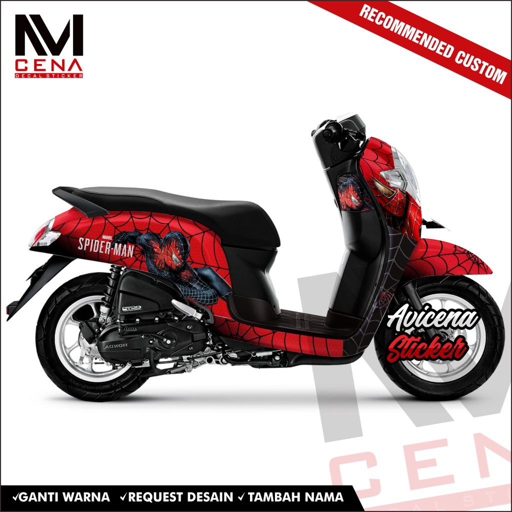 Sticker Decal scoopy full body Decal Sticker Scopy New Fi 2017 2018 2019 2020 Full Body spiderman