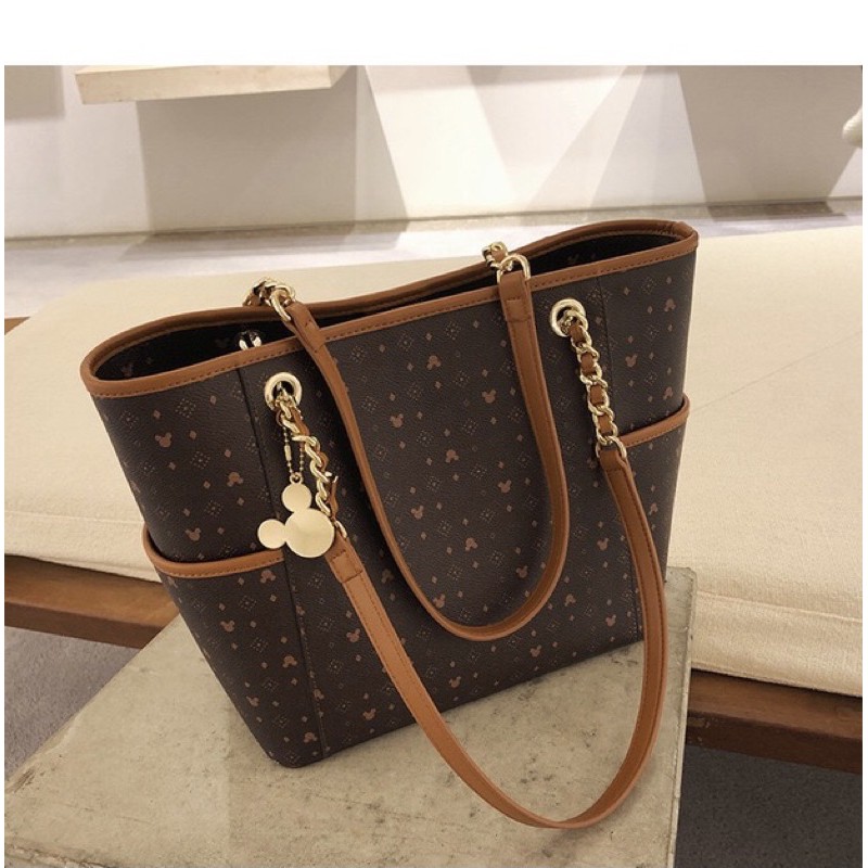 NRETRO - totebag brown mickey