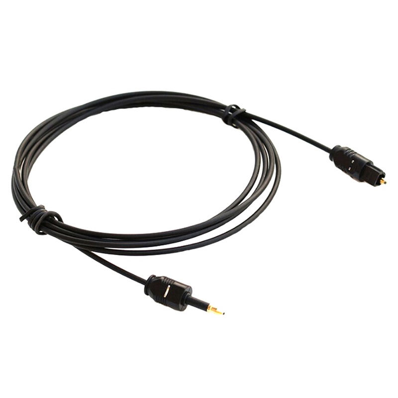 Kabel Audio Digital Toslink Male Toslink 3.5mm Panjang 1.96Ft