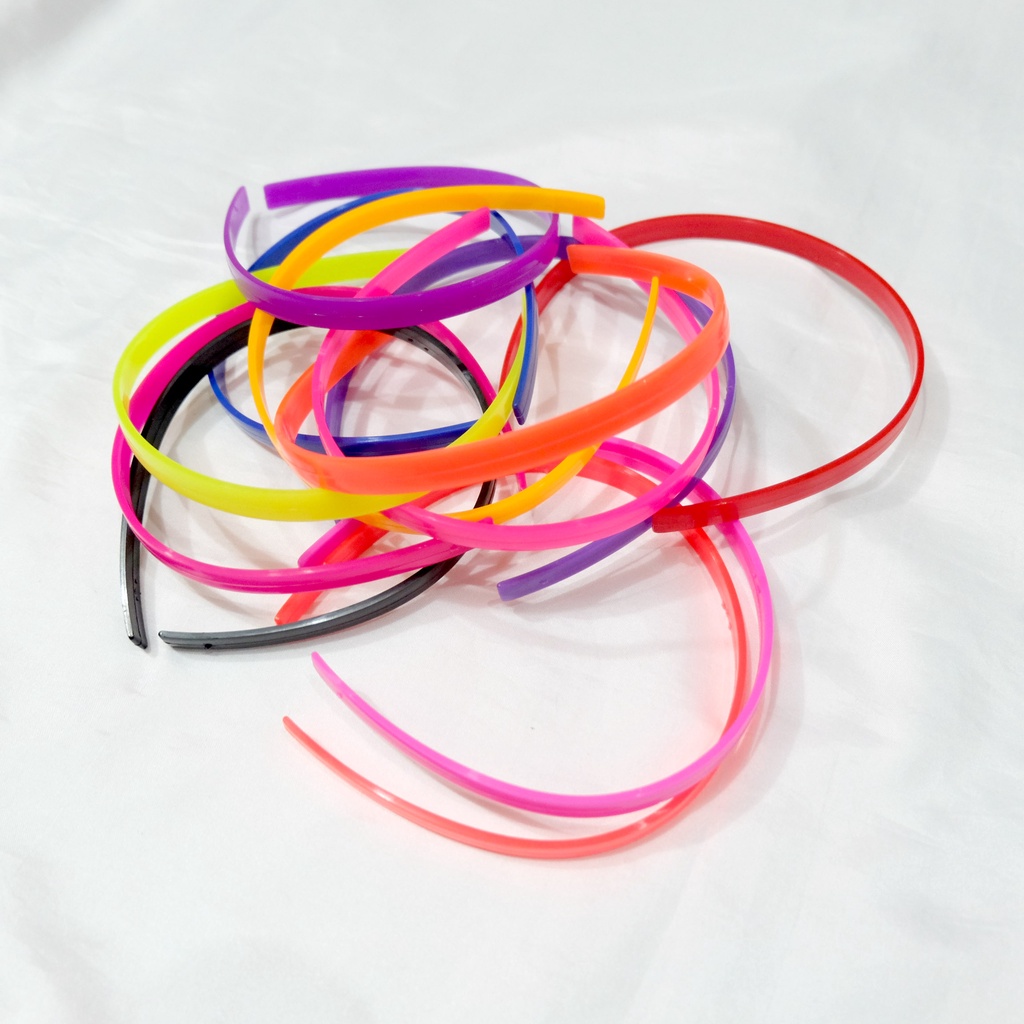 Bando Siku Anak dan Dewasa Polos Aneka Warna / Hitam / Putih 10mm Uk All Size