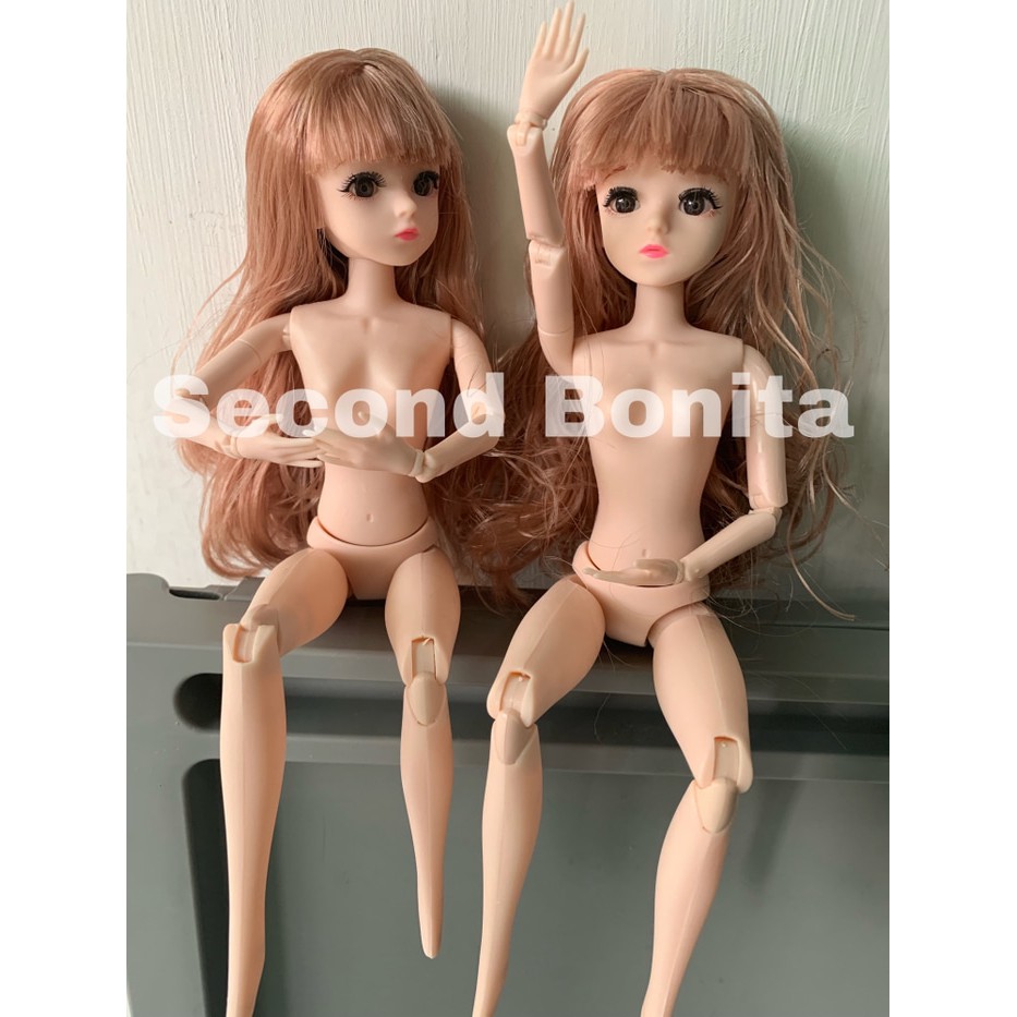 Boneka Barbie Pivotal mata 4D coklat muda High quality Murah