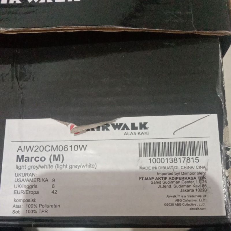 Sepatu Airwalk Marco (M) AIW20CM0610W (bekas display)