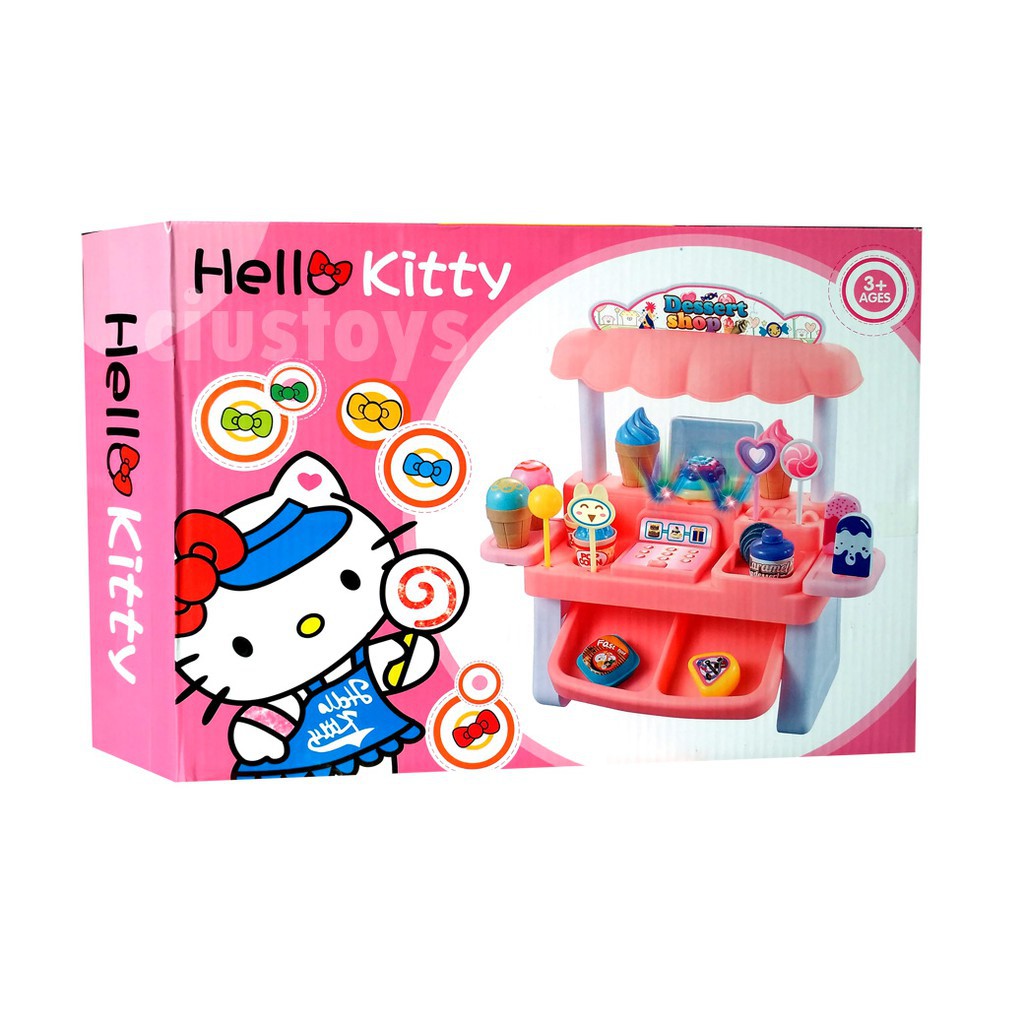 ICE CREAM CART HELLO KITTY 716-3K - MAINAN KASIR DAN ES KRIM ANAK