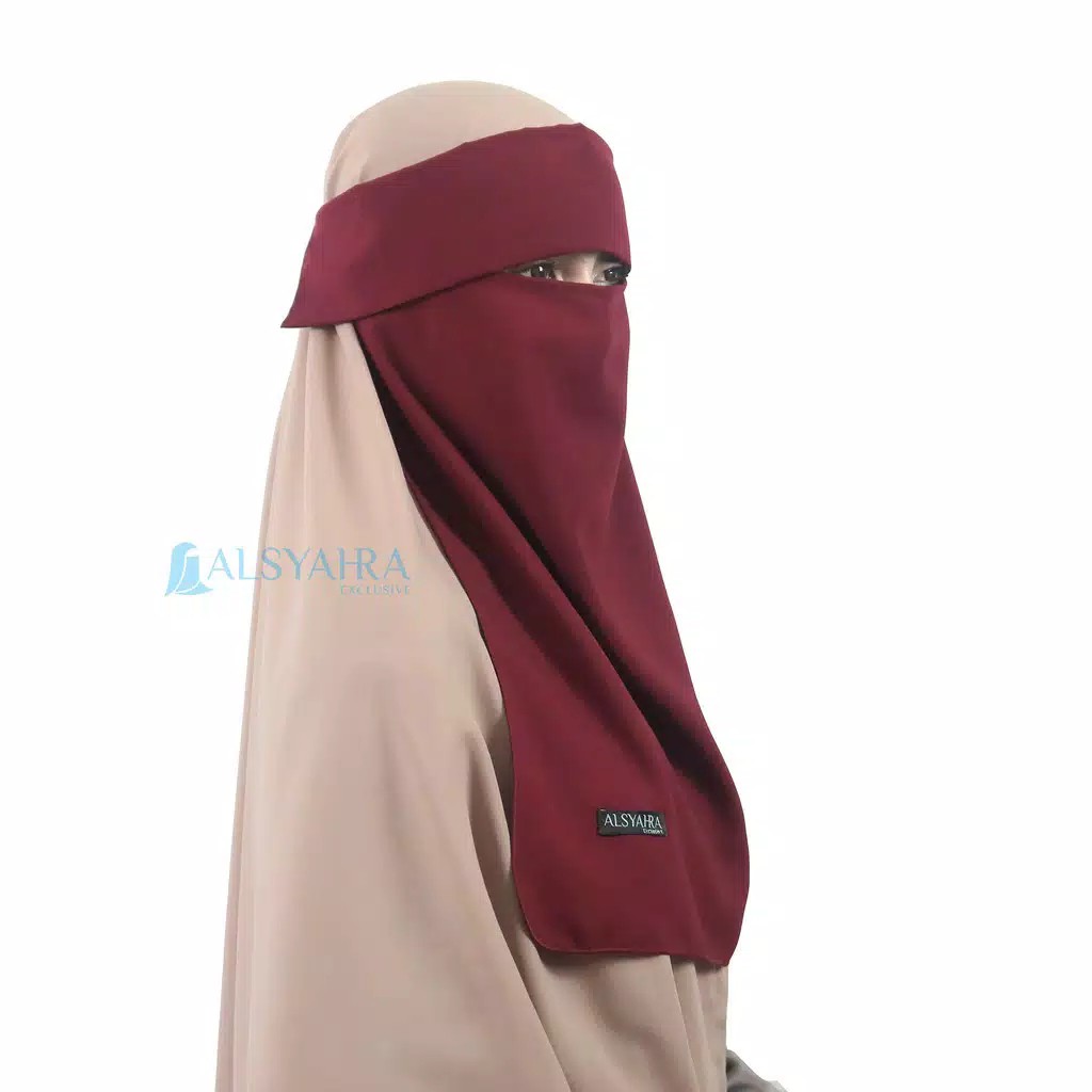 Alsyahra Exclusive Niqab Bandana Poni Wolfis Premium