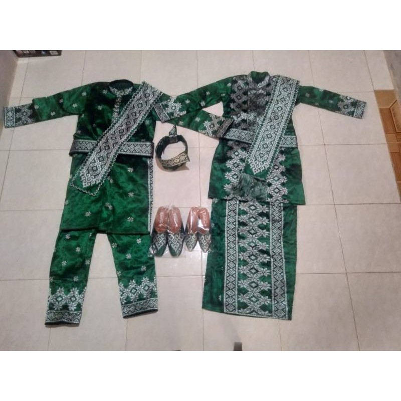 Baju Pengantin Melayu Songket Tenunan Asli Riau