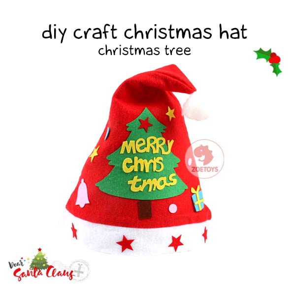 Zoetoys DIY Christmas Hat | Kit Kids Sewing Toy | Art n Craft Activity | Mainan Edukasi Anak | Cari Kado | Cari Kado Natal