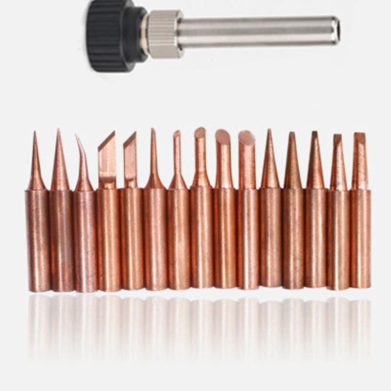 15pcs mata ujung Solder Nonmagnetic Tips 900M-T